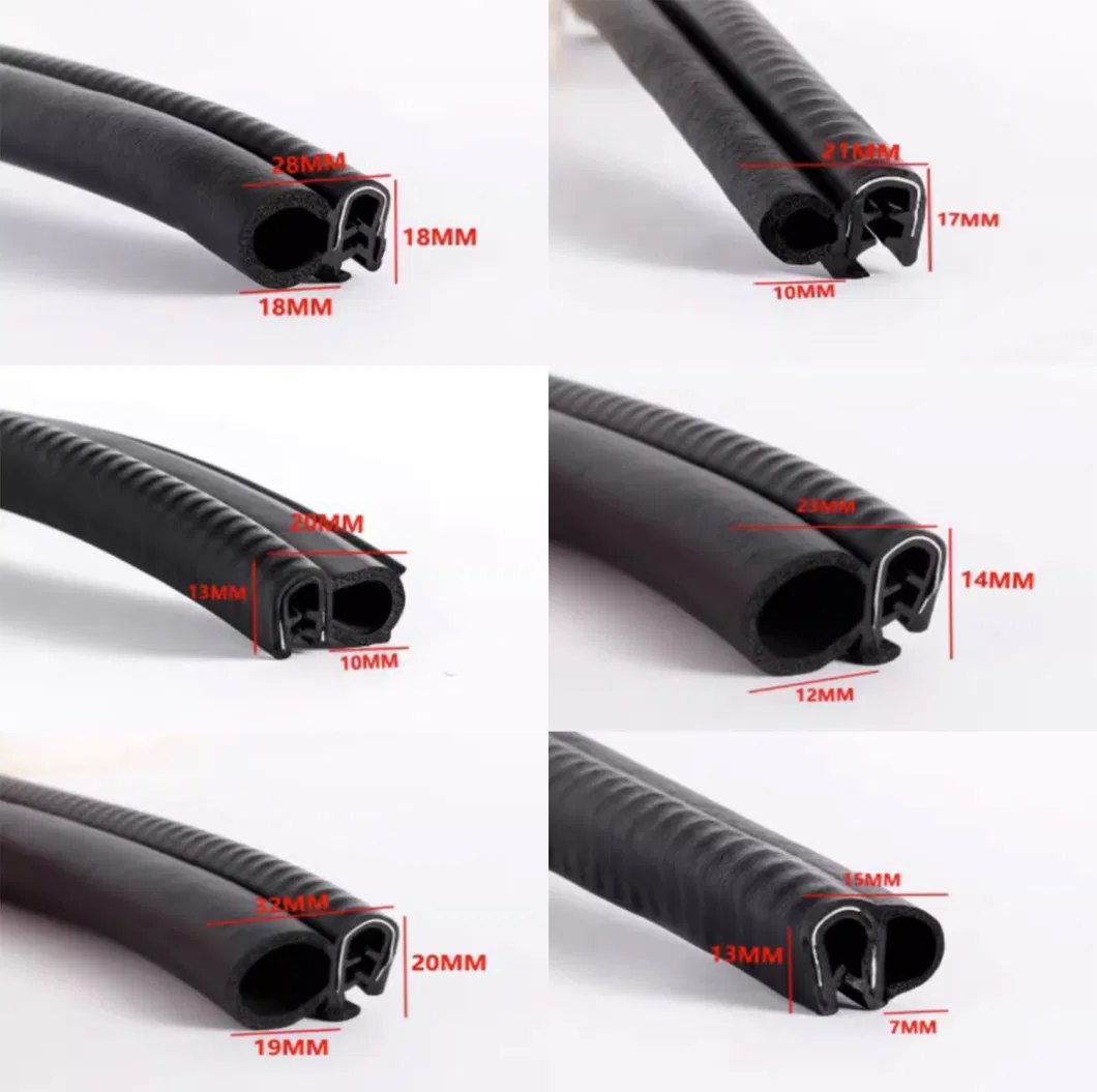 Door Waterproof Magnetic Plastic PVC Seal Strip Car Windshield Seal Strip EPDM Sealing Strip